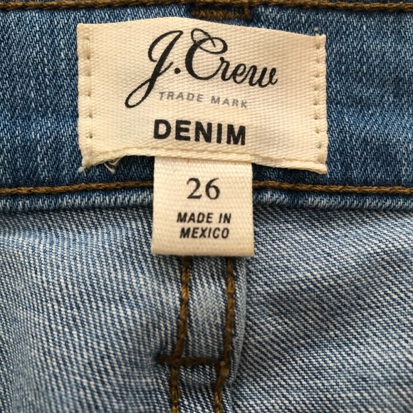J.Crew Raw Edge Denim Skirt size 26 - Picture 6 of 7